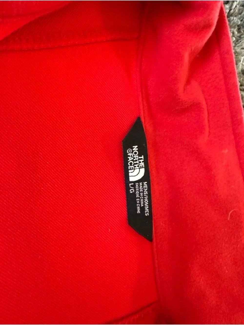 The North Face Men's Red and Gray Softshell Performance Jacket